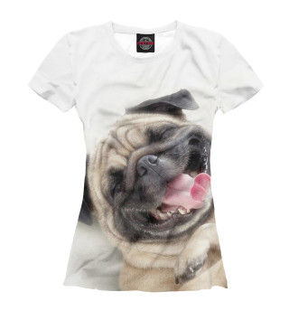 Женская футболка Собачка